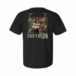 Purple Door Boutique T-Shirts Southern Strut Buck Season Charcoal T Shirt