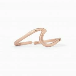 Jewelry Pura Vida Wave Toe Ring - Rose Gold