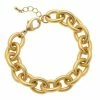 Canvas Jewelry Vera Chain Link Bracelet Matte Gold