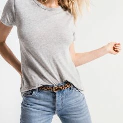 Summer SALE Z Supply 'The Perfect Crew' Tee - Heather Grey