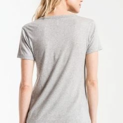 Summer SALE Z Supply 'The Perfect Crew' Tee - Heather Grey