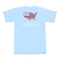 Peach State Pride 'United We Stand' Short Sleeve - Sky Blue T-Shirts