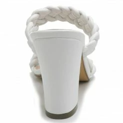 Purple Door Boutique Ariana White Braided Strap Heels 7 Purple Door Boutique Ariana White Braided Strap Heels