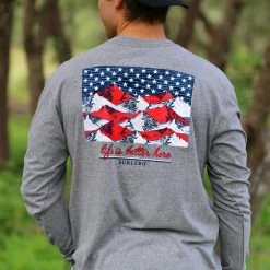 Burlebo 'Life Is Better Here' Long Sleeve - Heather Gray