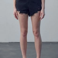 Hidden Jeans Finn Black High Rise Shorts New Arrivals