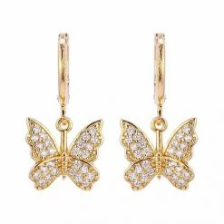 Bracha Jewelry Bracha Butterfly Effect Huggie Earrings