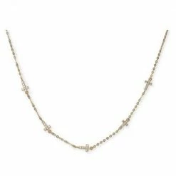 Bracha Jewelry Bracha Highly Favored Cross Necklace