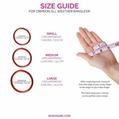 BuDhaGirl Crimson All Weather Bangles BuDha Girl 9 BuDhaGirl Crimson All Weather Bangles BuDha Girl