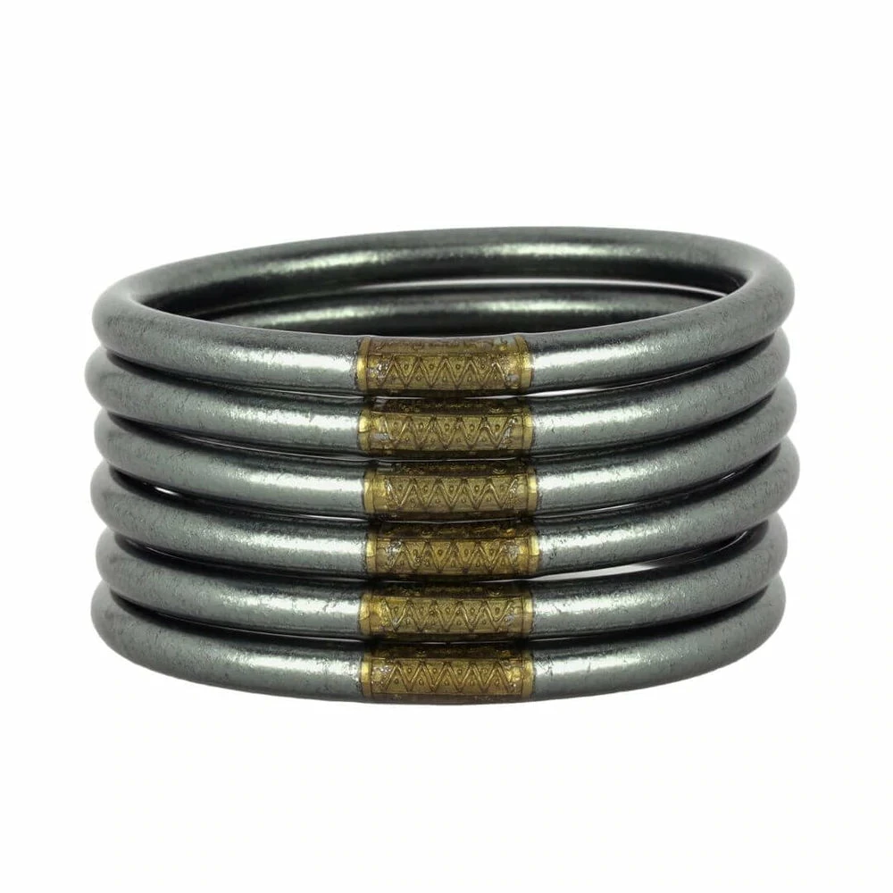 BuDhaGirl Graphite All Weather Bangles 1 BuDhaGirl Graphite All Weather Bangles