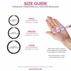 BuDhaGirl Black Three Kings All Weather Bangles New Arrivals