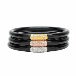 BuDhaGirl Black Three Kings All Weather Bangles New Arrivals