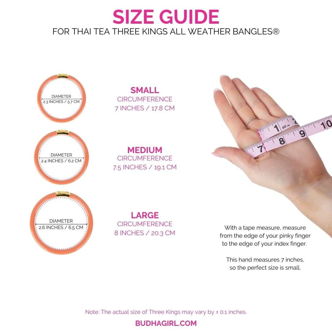 BuDhaGirl Thai Tea Three Kings All Weather Bangles BuDha Girl 4 BuDhaGirl Thai Tea Three Kings All Weather Bangles BuDha Girl