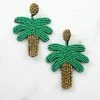 Caroline Hill Penelope Palm Tree Beaded Earrings