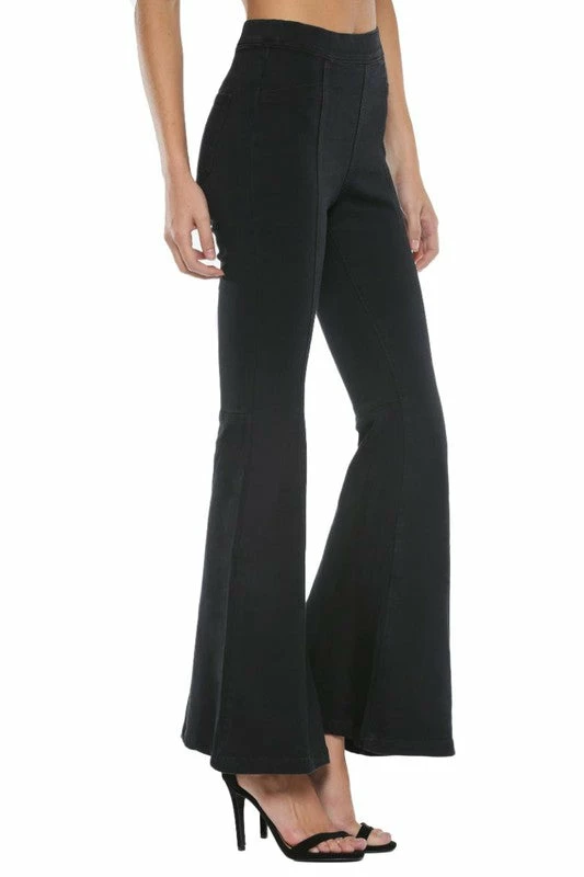 Purple Door Boutique Ladies' Cello Super Flare Black Denim Jegging 2 Purple Door Boutique Ladies' Cello Super Flare Black Denim Jegging