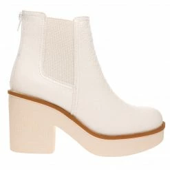 Purple Door Boutique Clueless White Platform Booties Shoes