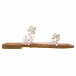 Purple Door Boutique Empress Double Strap Clear Sandals New Arrivals