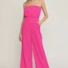 Purple Door Boutique New Arrivals Obsessed Hot Pink Jumpsuit