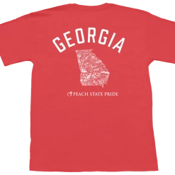 Peach State Pride Georgia United T Shirt T-Shirts