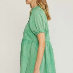 Purple Door Boutique Green Envy Denim Dress New Arrivals