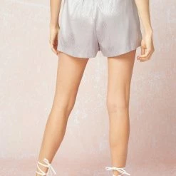 Pu Grey Tiger Striped Shorts 6 Pu Grey Tiger Striped Shorts