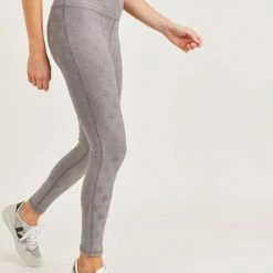 Mono B Athleisure Mono B Grey Star Jacquard Leggings New Arrivals