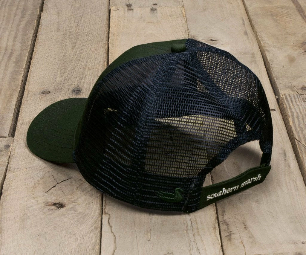 Southern Marsh 'Flying Duck' Trucker Hat- Dark Green Men's 2 Southern Marsh 'Flying Duck' Trucker Hat- Dark Green Men's