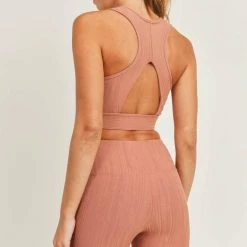 Purple Door Boutique Hazel Mono B Jacquard Sports Bra New Arrivals