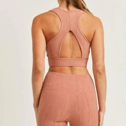 Purple Door Boutique Hazel Mono B Jacquard Sports Bra New Arrivals