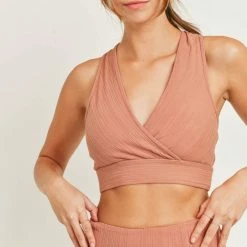 Purple Door Boutique Hazel Mono B Jacquard Sports Bra New Arrivals