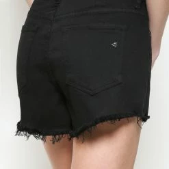 Hidden Jeans Sophie Black Button Fly Shorts 7 Hidden Jeans Sophie Black Button Fly Shorts