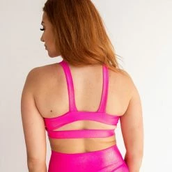 Purple Door Boutique New Arrivals Bronzed Hot Pink Sports Bra 7 Purple Door Boutique New Arrivals Bronzed Hot Pink Sports Bra