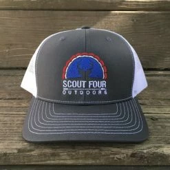 Scout Four Outdoors 'American' Trucker Hat - Charcoal