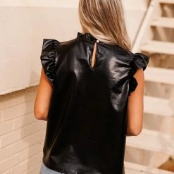 Purple Door Boutique New Arrivals Metallic Nights Black Pleather Top 9 Purple Door Boutique New Arrivals Metallic Nights Black Pleather Top
