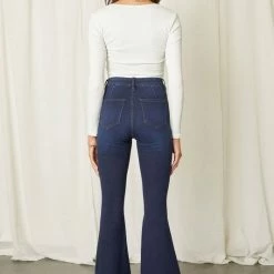Kan Can Button Fly Super Flare Jeans Summer SALE