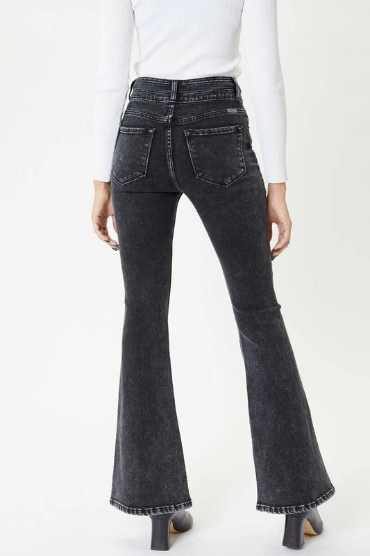 Ladies' Kan Can Ultra High Rise Black Flare Jeans 4 Ladies' Kan Can Ultra High Rise Black Flare Jeans