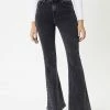 Ladies' Kan Can Ultra High Rise Black Flare Jeans