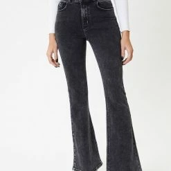 Ladies' Kan Can Ultra High Rise Black Flare Jeans