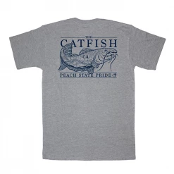 T-Shirts Peach State Pride 'Topo Catfish' Short Sleeve - Grey