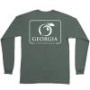 Peach State Pride 'Georgia Patch' Long Sleeve - Sage