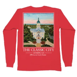 T-Shirts Peach State Pride 'Classic City' Long Sleeve - Red