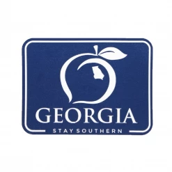 Peach State Pride 'GA Patch' Decal - Blue/White
