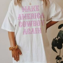 Purple Door Boutique Ladies' Make America Cowboy Again Tee