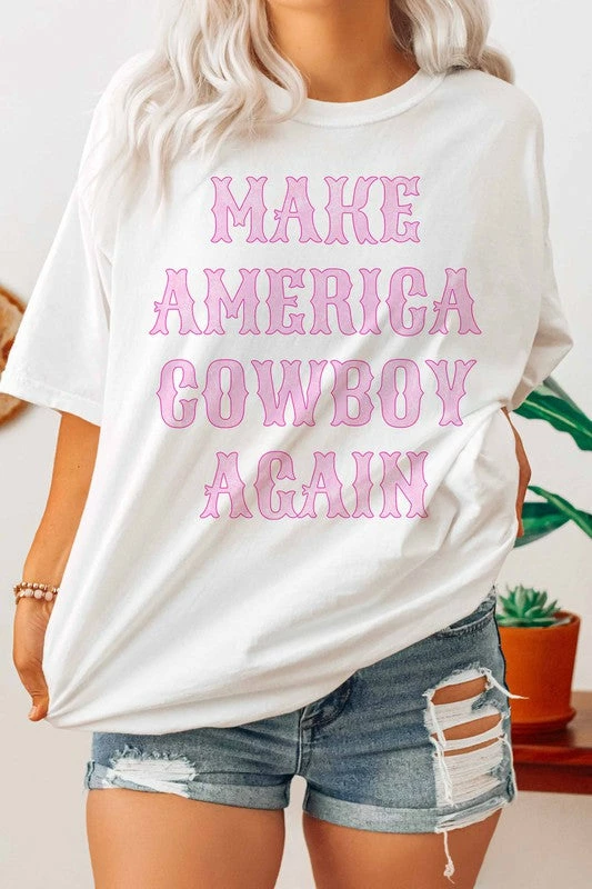 Purple Door Boutique Ladies' Make America Cowboy Again Tee 1 Purple Door Boutique Ladies' Make America Cowboy Again Tee