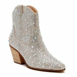 Purple Door Boutique Harlow Rhinestone Western Ankle Boot New Arrivals