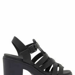 Mia Tira Black Lug Sole Sandals 7 Mia Tira Black Lug Sole Sandals