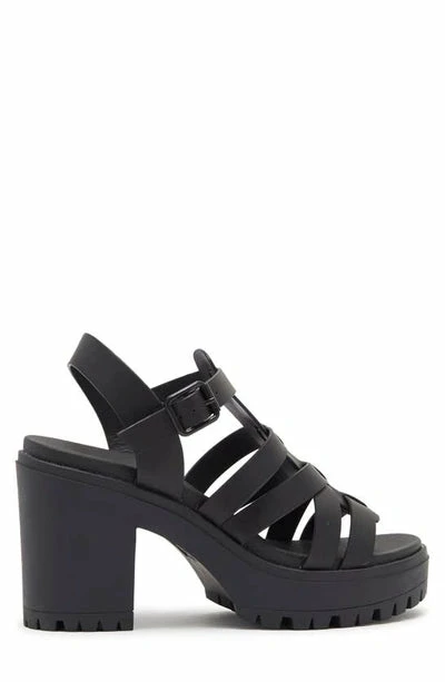 Mia Tira Black Lug Sole Sandals 3 Mia Tira Black Lug Sole Sandals