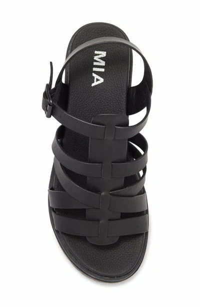 Mia Tira Black Lug Sole Sandals 4 Mia Tira Black Lug Sole Sandals