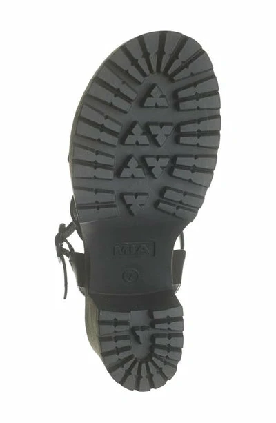 Mia Tira Black Lug Sole Sandals 5 Mia Tira Black Lug Sole Sandals