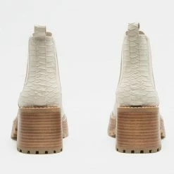 Mia Alejandro Ivory Booties Shoes