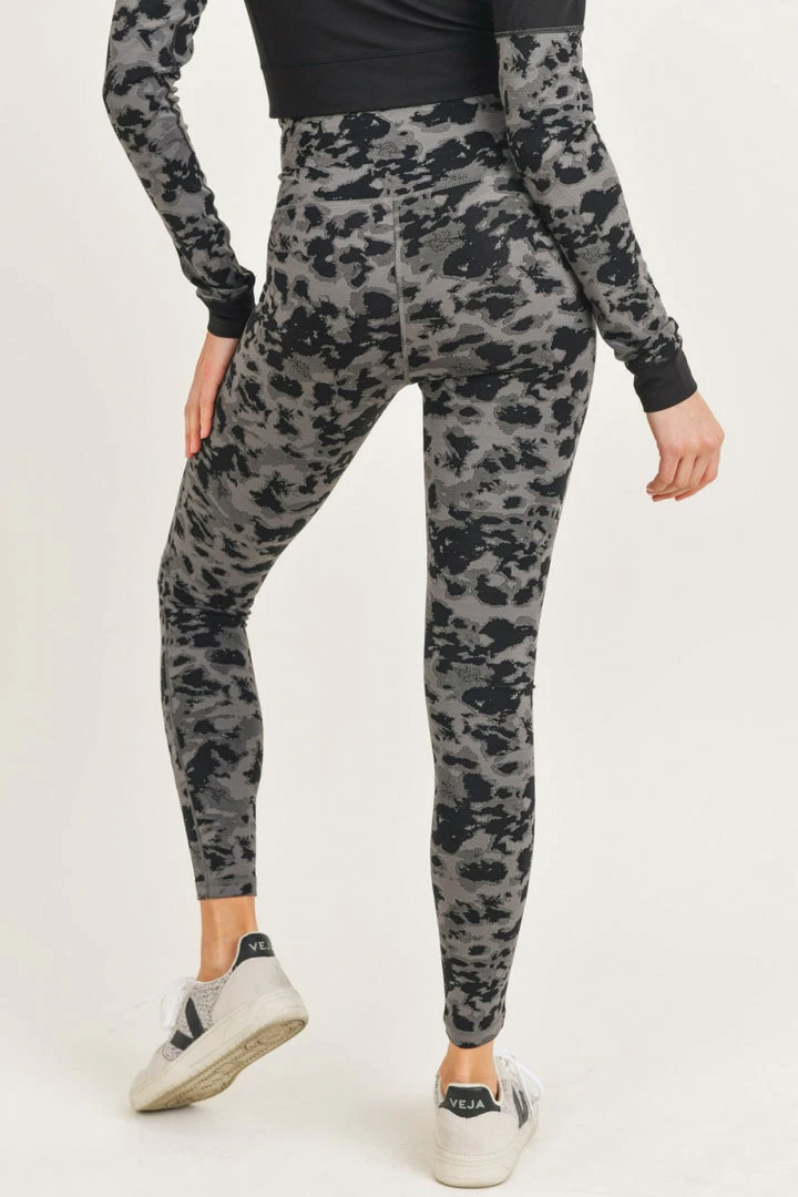Mono B Athleisure Mono B Spotted Jacquard Leggings 3 Mono B Athleisure Mono B Spotted Jacquard Leggings